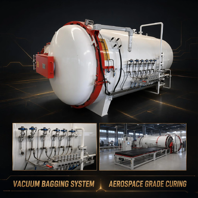 ASME อนุมัติ 2.5x8.0m การทํางานต่อเนื่องอุตสาหกรรม Steam Autoclave สําหรับสายพานขนส่งผลิตภัณฑ์ยาง