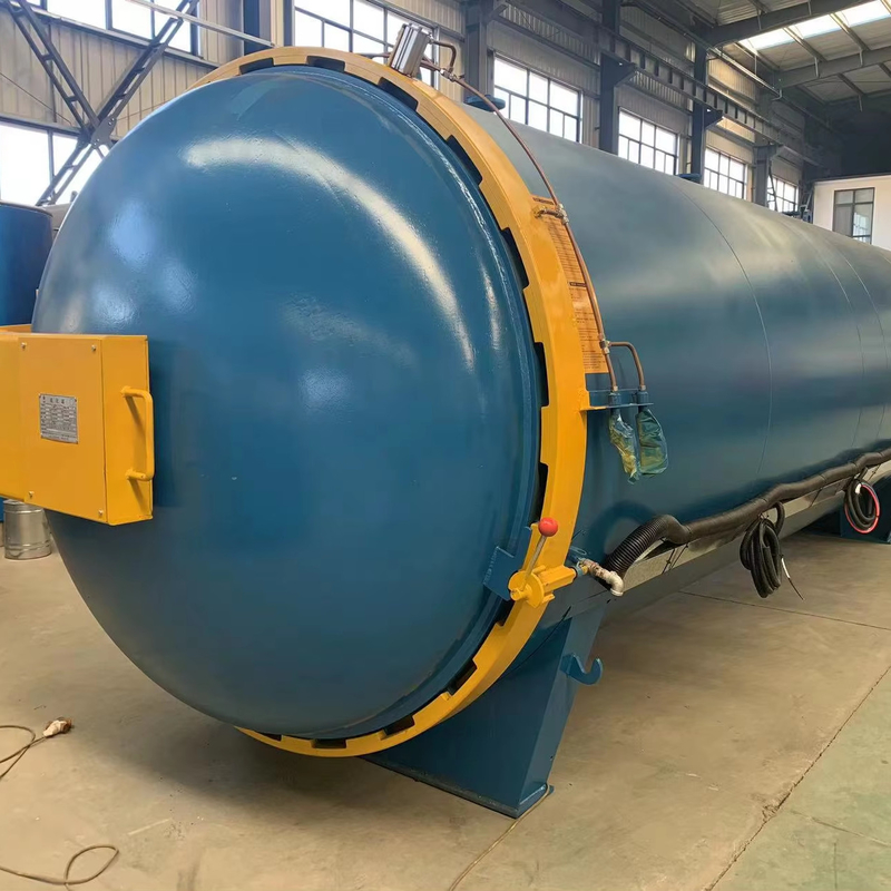 ความดันปลดปล่อยภายในถังเหมือง Roller Vulcanization ถังยาง Athletics Track Vulcanization Autoclave