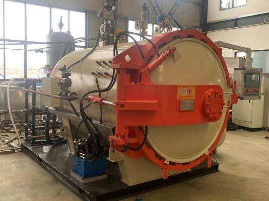 เตาอบไฟเบอร์คาร์บอนระบบ อุตสาหกรรมคอมโพสิตไฟเบอร์คาร์บอน ออโตเคลฟ วัสดุทนต่ออุณหภูมิสูงและความดัน